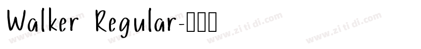 Walker Regular字体转换
